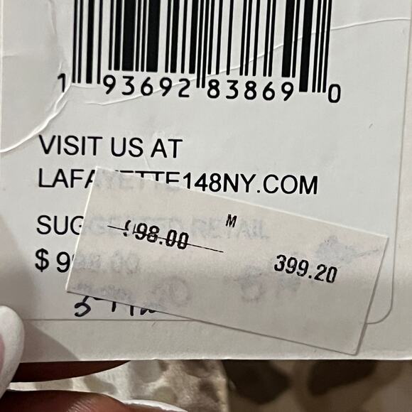 NWT $998 Lafayette 148 New York M  Lupe Leopard Print Silk Midi Dress - Picture 8 of 8